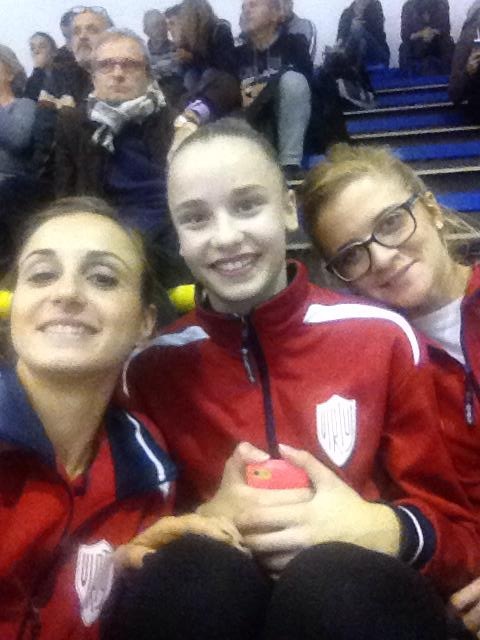 VALENTINA E LE ALLENATRICI PRINCIPI E SACCHI