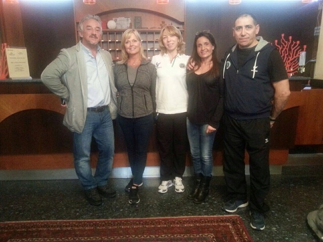 C.A. ORCHARD CON IL PRESIDENTE FGI MARCHE BAIONI E LA DTRF KONYUKHOVA E LA RRGF TARSI