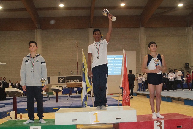 podio categoria Allievi 3^ fascia