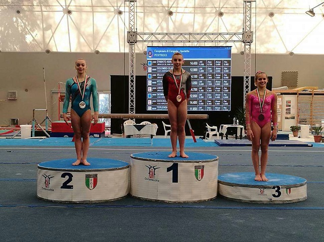 IL PODIO DEL VOLTEGGIO JUNIOR 2^