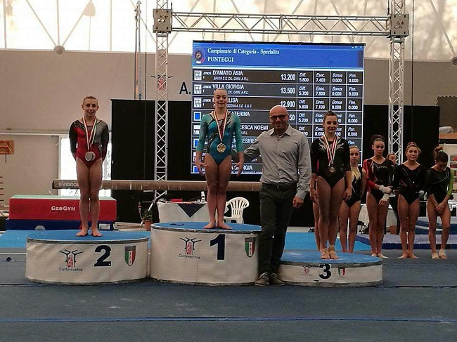 IL PODIO DELLA FINALE ALLE PARALLELE