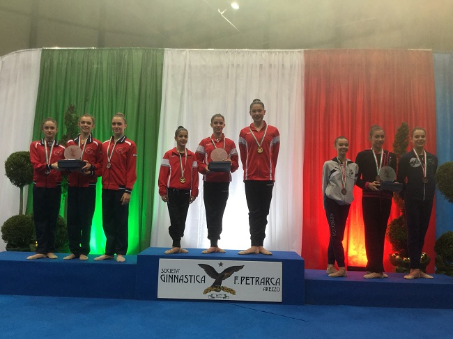 IL PODIO DEL TROFEO MANOLA ROSI 2016