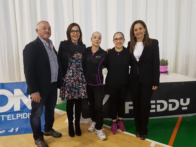 LA DTN E LA RNG DI AEROBICA CON IL PRESIDENTE BAIONI E I TECNICI DELL'ART.S.ELPIDIO